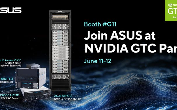 ASUS Announces Key Milestone with Nebius and Showcases NVIDIA GB300 NVL72 System at GTC Paris 2025 